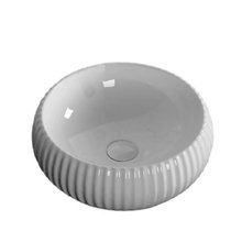 Раковина Ceruttispa, 40.5 х 40.5 см, накладная, белая, ребристая, CR0007