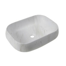 Раковина Ceruttispa, 56.5 х 40 см, накладная, белый мрамор матовый, CR0086 MMW1