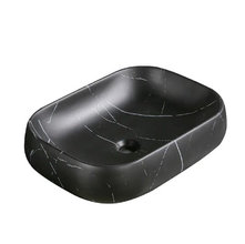 Раковина Ceruttispa, 56.5 х 40 см, накладная, черный мрамор матовый, CR0086 MMB1