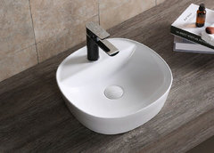 Раковина Ceruttispa, 40 х 40 см, накладная, белая, CR0075