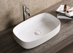 Раковина Ceruttispa, 59 х 37 см, накладная, белая, CR0045