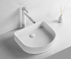 Раковина Ceruttispa, 41.5 х 36.5 см, накладная, белая, CR8011