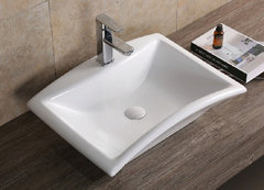 Раковина Ceruttispa, 61.5 х 44 см, накладная, белая, CR7096