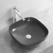 Раковина Ceruttispa, 42 х 42 см, накладная, черная матовая, CR2677