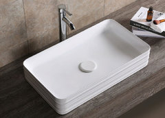 Раковина Ceruttispa, 67.5 х 37.5 см, накладная, белая, CR0053