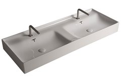 Раковина керамическая Tecla by Cezares Touch TC07011, 120 х 46 см, цвет белый глянец