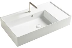 Раковина керамическая Tecla by Cezares Twenty TW08011, 81 х 46 см, чаша слева, белый