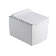 Подвесной безободковый унитаз Black&White Universe, крышка микролифт, W-719