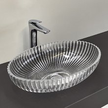 Раковина Comforty, 51 см, стеклянная, накладная, цвет прозрачное стекло, 00-00015706 (CF24001)