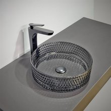 Раковина стеклянная Comforty, 36 см, черный тонированный, 00-00011841 (GL03)