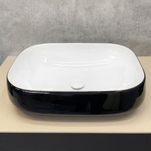 Раковина Comforty, 54 см, белый/черный, 00004148149