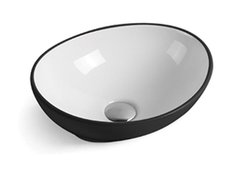 Раковина Comforty, 41 см, белый/черный, 00004148154 (7138BW)