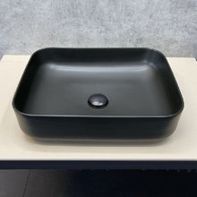 Раковина Comforty, 50 х 13.5 см, фарфор, накладная, цвет черный матовый, 00-00000122 (T-Y9378MB)