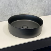 Раковина Comforty, 35.2 см, керамика, накладная, цвет черный матовый, 00-00007658 (9111MB)