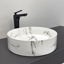 Раковина Comforty, 40 см, санфарфор, накладная, цвет мраморная матовая, 00-00015092 (N110CMWY-2)