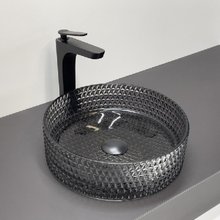 Раковина Comforty, 36 см, стеклянный, накладной, цвет серый дом, 00-00015718 (CF21004)