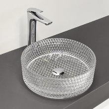 Раковина Comforty, 36 см, накладная, цвет прозрачное стекло, 00-00015719 (CF21003)