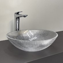 Раковина Comforty, 40 см, стеклянная, накладная, цвет прозрачное стекло, 00-00015698 (CF29001)