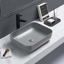 Раковина Comforty, накладная, 50 х 39 см, цвет серый матовый, 00-00007639 (T-Y9378MH)