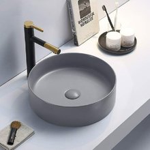 Раковина Comforty, 39,4 см, накладная, цвет светло-серый матовый, 00-00007628 (9110MH)