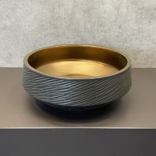 Раковина Comforty, накладная, 43,5 см, цвет черный/бронза, 00004139777 (J2091)