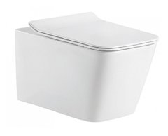 Подвесной унитаз Bravat Manno C21201UW-RUS сиденье с микролифтом, белый