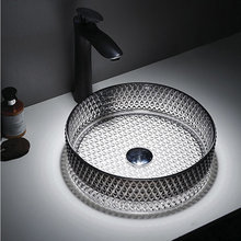 Раковина стеклянная Comforty, 36 см, черный прозрачный, 00-00012244 (GL10)