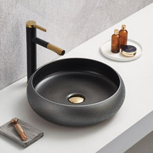 Раковина Comforty, 41.5 см, черный, серебро, 00-00012232 (78653)