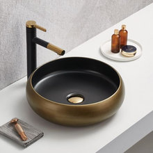 Раковина Comforty, 41.5 см, черный, бронза, 00-00012231 (78651)