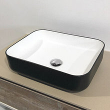 Раковина Comforty, 50 см, белый/черный, 00004147096