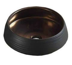 Раковина Comforty, 41,5 см, черный/бронза, J2091