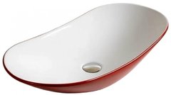 Раковина Comforty, 61,5 см, красный/белый, 7811ARW