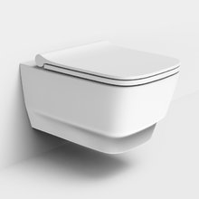 Подвесной безободковый унитаз Boheme Bello 971-MW, цвет белый матовый