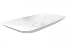 Раковина Creavit Foglia, FG180-00CB00E-0000/SF6088/SF066, 80 см, с выпуском и сифоном, фарфор, белая