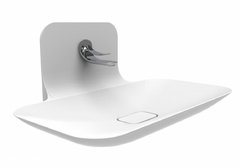 Раковина Creavit Foglia, FG080-00CB00E-0000/FG1401/SF6088/SF066, 80 см, со смесителем, выпуском и сифоном, фарфор, белая