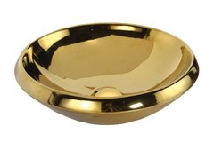 Раковина мебельная Creavit MN045.00010, накладная золотая