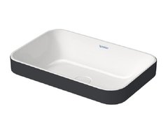 Раковина Duravit Happy D.2 Plus 2359606100 60 x 40 см, антрацит матовый/белый