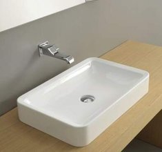 Раковина Flaminia Nile NL62A 62х40 см, цвет белый