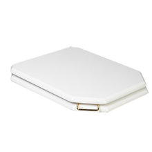 Крышка-сиденье Boheme Vogue 947-G, массив бука, микролифт, цвет белый, золото