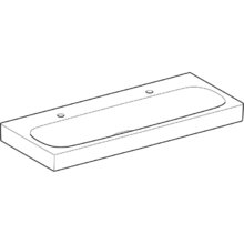 Раковина Geberit Citterio 500.553.01.1, 120 х 50 см, белая