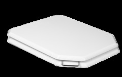 Крышка-сиденье Boheme Vogue 947-CR для унитаза, микролифт, белый, хром