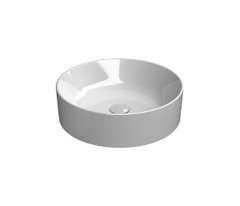 Раковина GSI Kube X 942711 накладная, 45 x 45 см, белый глянцевый