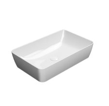 Раковина GSI Nubes 903611 накладная, 60 x 38 см, белый глянцевый