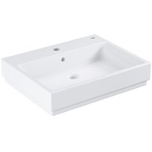 Раковина Grohe Cube Ceramic 3947700H, 60 см, накладная, цвет альпин-белый