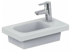 Раковина Ideal Standard Connect Space 45 см, смеситель справа/слева, белый