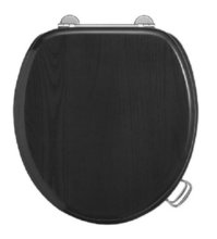 Крышка-сиденье Boheme Vogue 907-B-CR для унитаза, микролифт, черный, хром