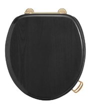 Крышка-сиденье Boheme Vogue 907-B-G для унитаза, микролифт, черный, золото
