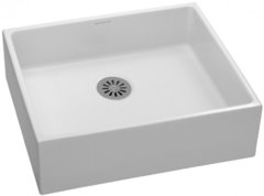 Раковина накладная Jacob Delafon Jacob Delafon Delta ESA01-00, 51 х 40,5 см, для установки вплотную к стене, без перелива, белая