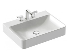 Раковина накладная Jacob Delafon Vox EVD112-53-00, 3 отверстия для смесителя, 60 х 45 см