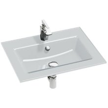 Раковина стеклянная Jacob Delafon Vox EB2105-DD1, 60 х 45 см, белая глянцевая